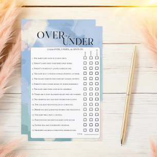 Heaven Sent Over Under Pastel Guessing Game