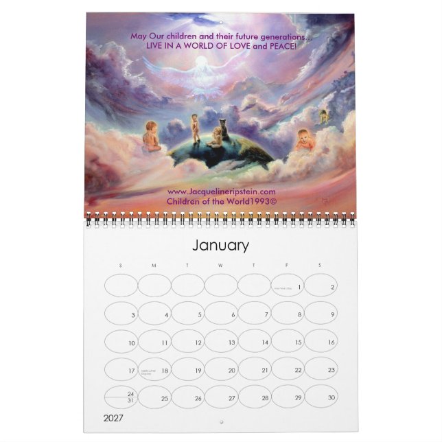 Heaven to Earth an Inspiring every day- Customised Calendar (Jan 2027)