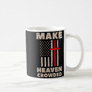 Heaven Us Flag Patriotic Christian Religious God J Coffee Mug
