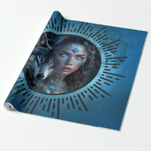 Heavenly alliance the wolf and the beautiful woman wrapping paper