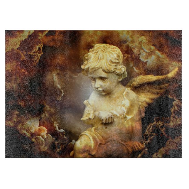 Heavenly Angel Cherub Cutting Board (Front)