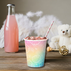 Heavenly Angel Halo Cloud Rainbow Paper cup