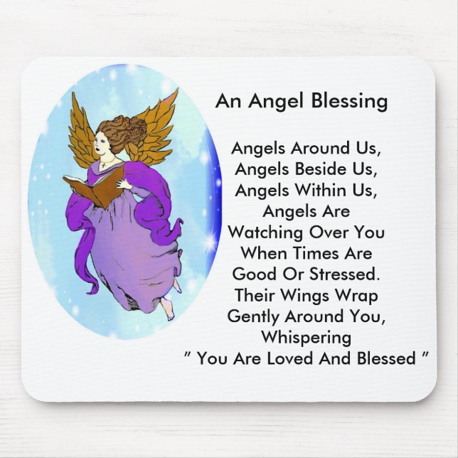 Heavenly Angel Mouse Pad (Front)