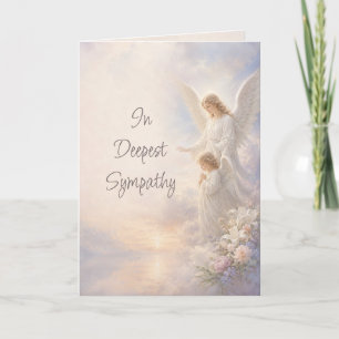 Heavenly Angels Garden Flower Sympathy Card