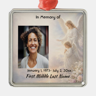 Heavenly Angels Memorial Prayer Keepsake Metal Tree Decoration