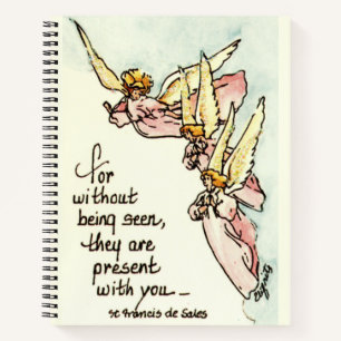 Heavenly Angels with Saying of Comfort Sketch Notebook