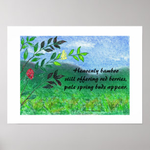 Heavenly Bamboo Poster