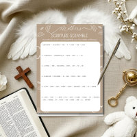 Heavenly Beige Mother's Scripture Scramble Game