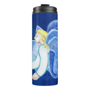 Heavenly Beings Angel Folk Art Thermal Tumbler
