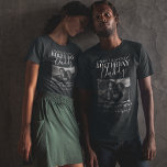 Heavenly Birthday Daddy | Photo Memorial T-Shirt<br><div class="desc">Heavenly birthday Daddy memorial tshirt,  featuring a photo and editable text. All the font styles,  sizes and colours can be changed by clicking on the customise further link after personalising.</div>