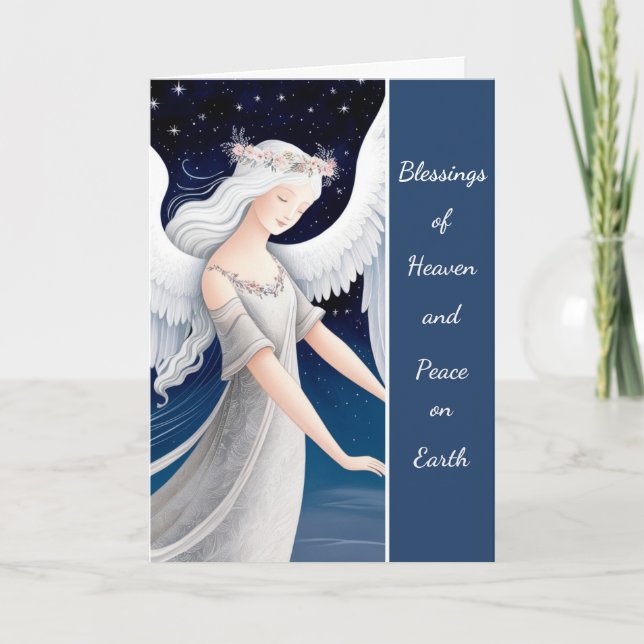 Heavenly Blessings  Holiday Card (Front)