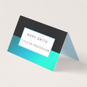 Heavenly Blue Black Luxury Business Card