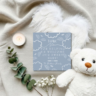 Heavenly Blue  Labor & Delivery NICU Hospital   Thank You Card