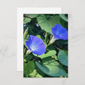 Heavenly Blue Morning GLory Card