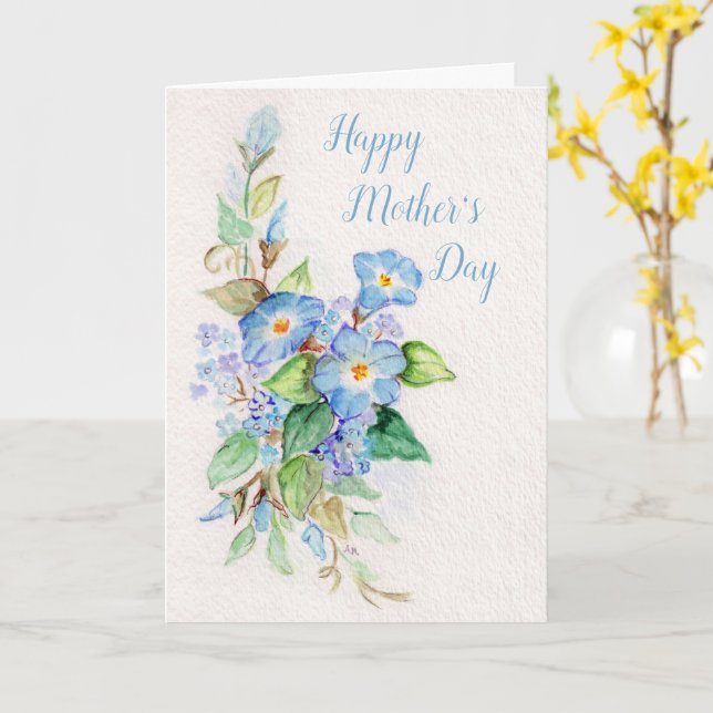 Heavenly Blues Card (Yellow Flower)