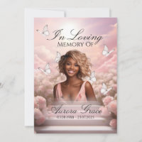 Heavenly Butterflies - HBM001 Memorial Card & Poem