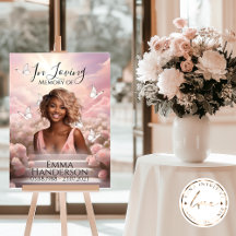 Heavenly Butterflies Memorial Welcome Sign HBM001