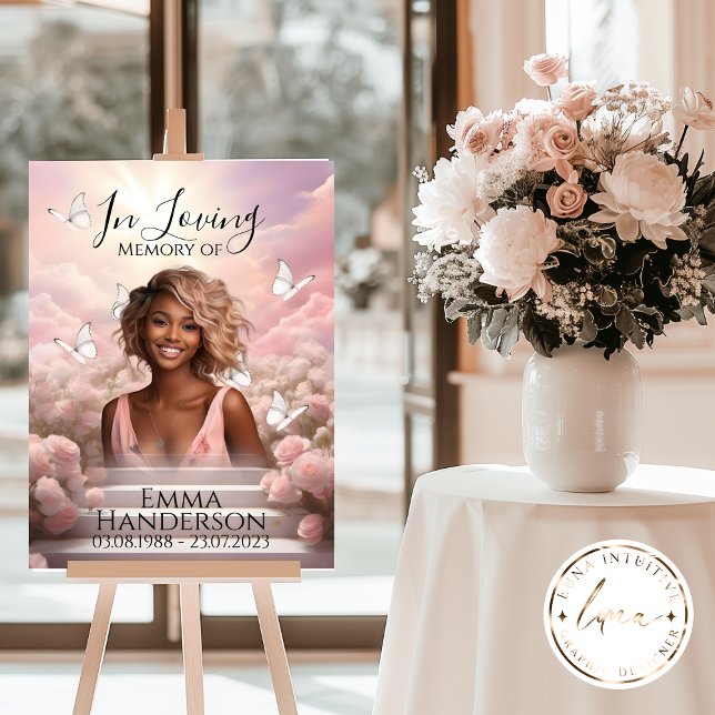 Heavenly Butterflies Memorial Welcome Sign HBM001 (Creator Uploaded)