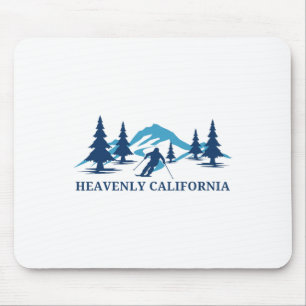 Heavenly California Skiing Resort Mountains Mouse Pad