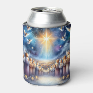 Heavenly Choir Under Star of Bethlehem Can Cooler