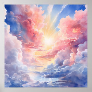 Heavenly Clouds Poster