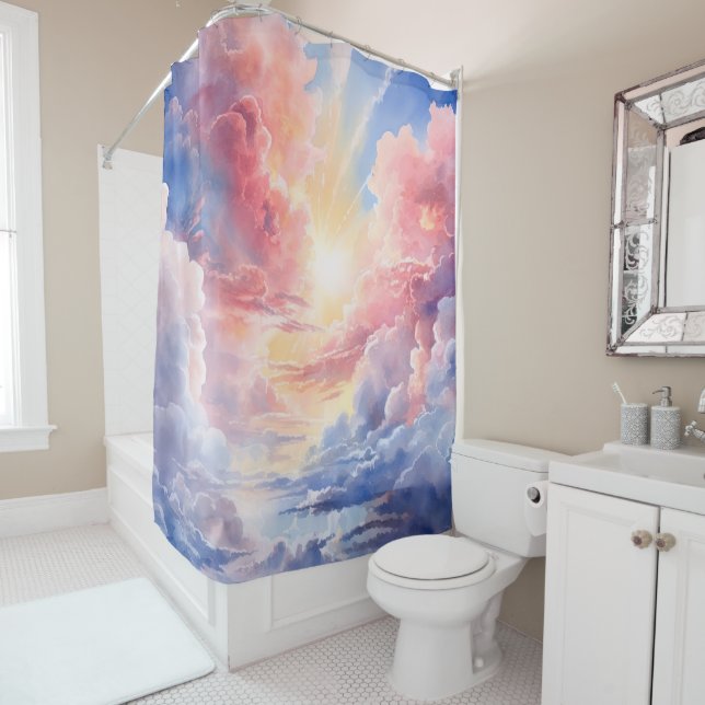 Heavenly Clouds Shower Curtain (In Situ)