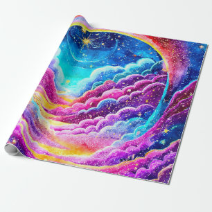HEAVENLY DESIGN OUTER SPACE  WRAPPING PAPER
