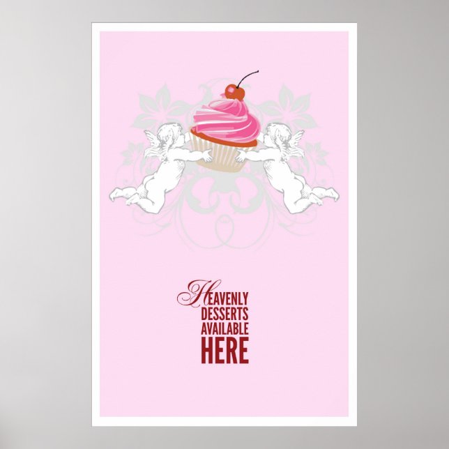 Heavenly Desserts Bakery Poster (Front)