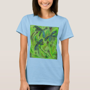 Heavenly Dragonflies On a Starry Sky T-Shirt