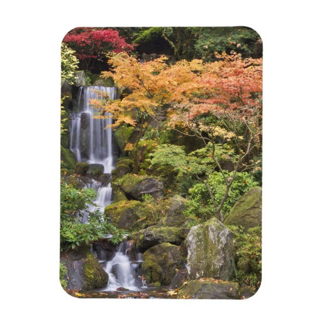Heavenly Falls and autumn colours Magnet (Vertical)