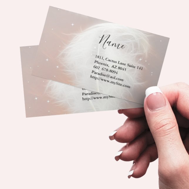Heavenly Feather Business Card (Creator Uploaded)