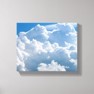 Heavenly fluffy clouds canvas print