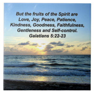 HEAVENLY GALATIANS FRUIT OF THE SPIRIT DESIGN TILE