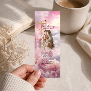 Heavenly Garden of Roses Memorial Bookmark LIA003 Mini Business Card