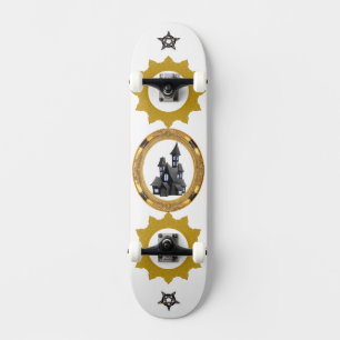Heavenly Golden sunshine vector design  Skateboard