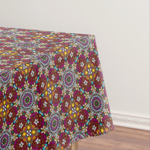 Heavenly Groovy Flower Power Tablecloth