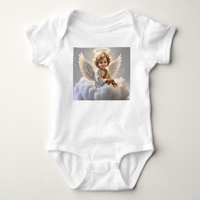 " HEAVENLY GUARDIAN " BABY BODYSUIT (Front)