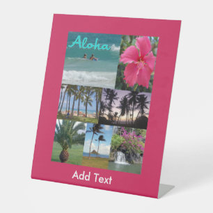 Heavenly Hawaii Pedestal Sign