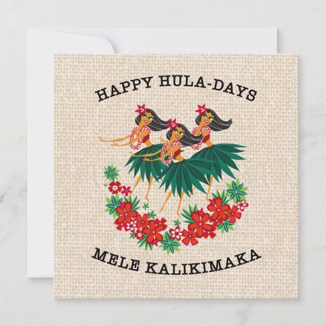 Heavenly Hula Holiday Hawaiian Hula Girls (Front)