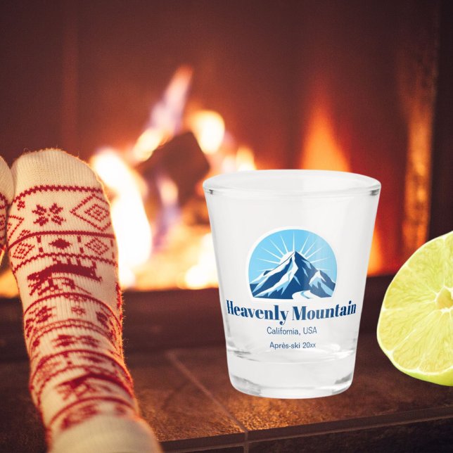 Heavenly Mountain California ski resort après-ski  Shot Glass (Creator Uploaded)