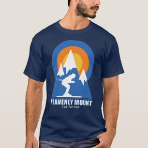 Heavenly Mountain Ski Retro T-Shirt