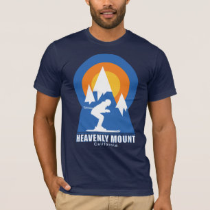 Heavenly Mountain Ski Retro T-Shirt