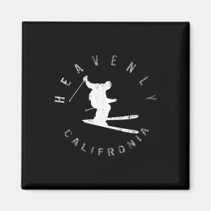 Heavenly Mountain Ski Skiing Snowboarding Winter C Magnet