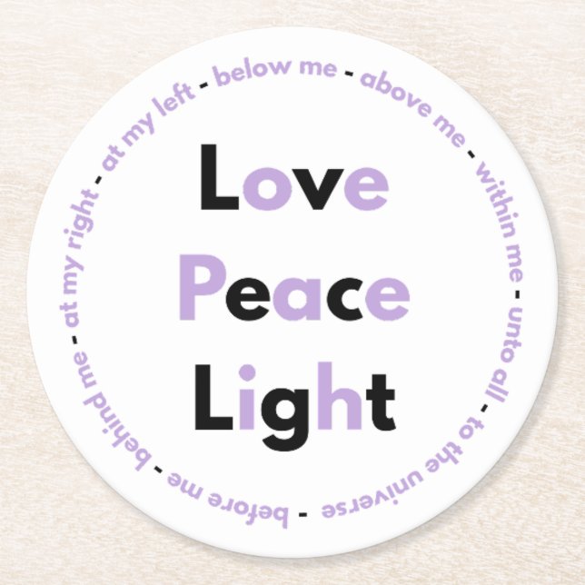 Heavenly prayer Posavasos Round Paper Coaster (Front)