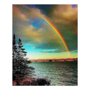 heavenly rainbow poster