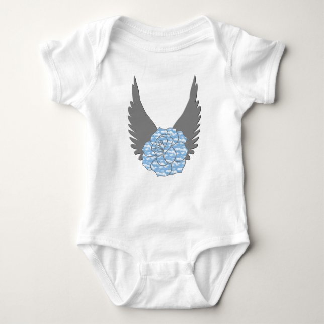 Heavenly Rose Baby T-Shirt Baby Bodysuit (Front)