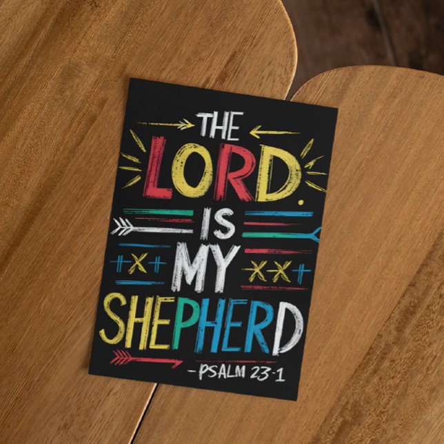 Heavenly Shepherd: Bible Verse  Postcard (Creator Uploaded)