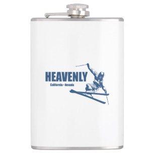 Heavenly Ski Resort California Nevada Skier Hip Flask