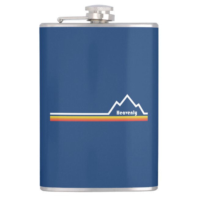 Heavenly Ski Resort Hip Flask (Front)