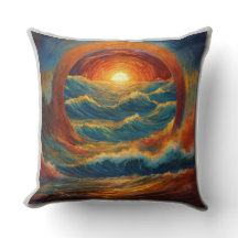 Heavenly Sound Waves Pillow